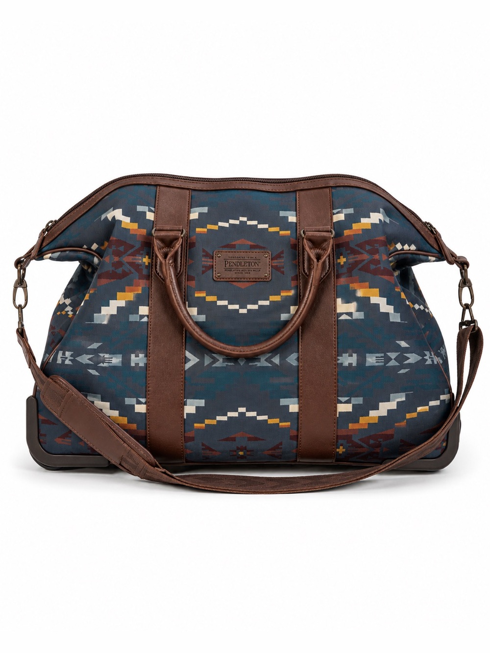 Pendleton Harding 22” Rolling Duffel Carry On Luggage Blue Aztec NWT